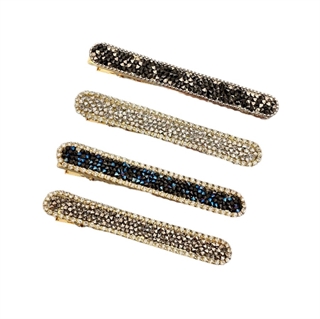 Hårspænder med zirkoner i forskellige farver